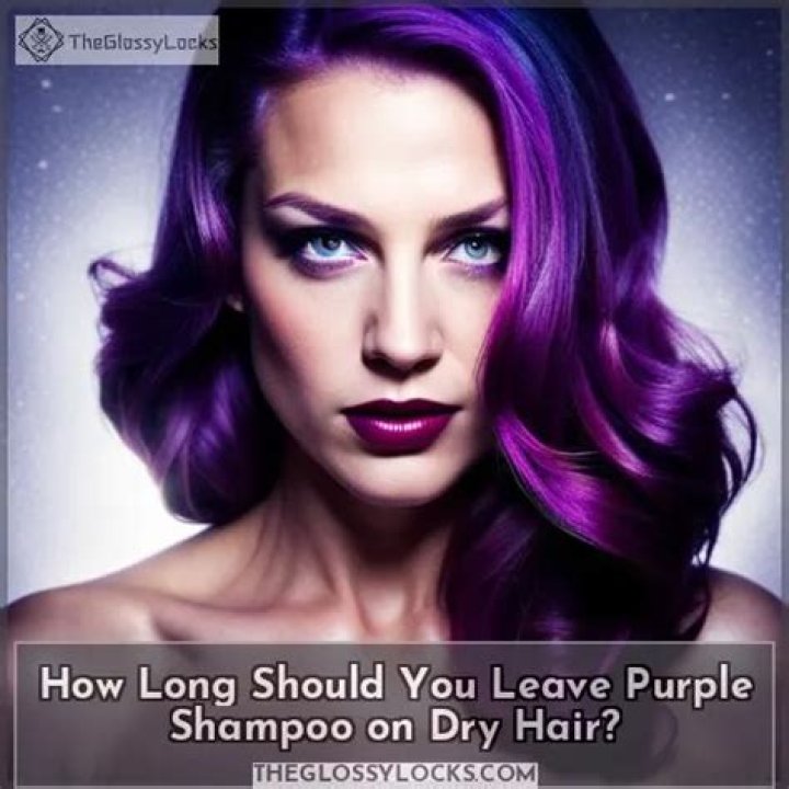 How long should you leave purple shampoo on dry hair?