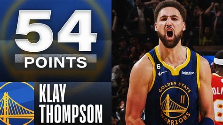 How many 40 point games does Klay Thompson have?
