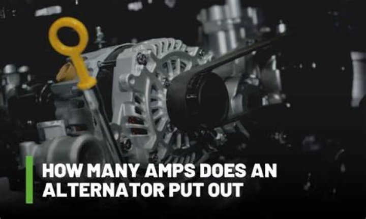 How many amps does an alternator put out?