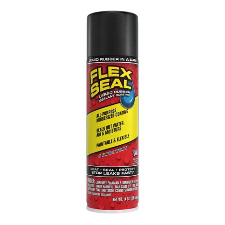 How many square feet does a spray can of Flex Seal cover?
