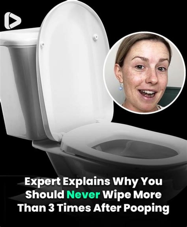 How many times should you wipe after pooping?