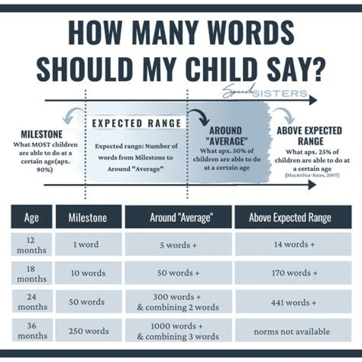 How many words should a 16 month say?