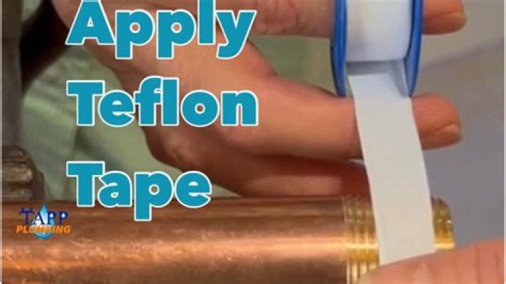 How many wraps of Teflon tape should you use?