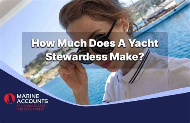 How much does a yacht stewardess earn?