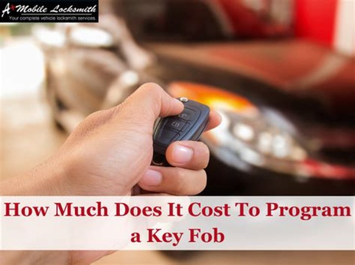 How much does it cost to program a key fob?