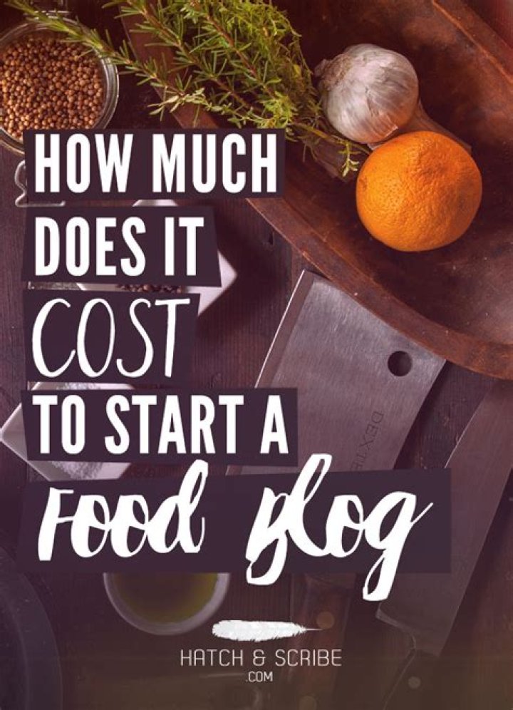 How much does it cost to start a food blog?