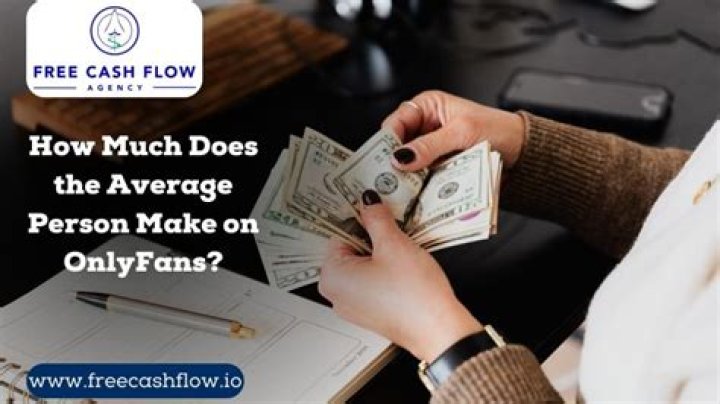 How much does the average person make on OnlyFans?