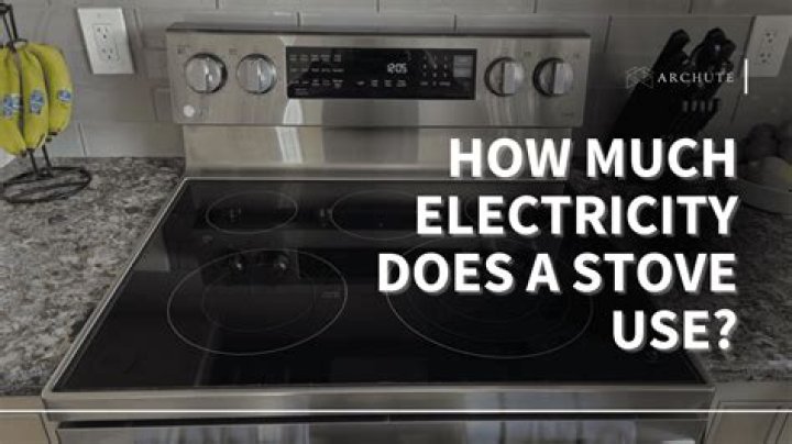 How much electricity does a stove use?