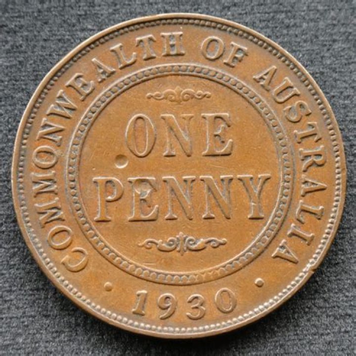 How much is a 1930 Australian penny worth today?