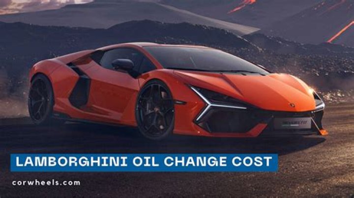 How much is a Lambo oil change?