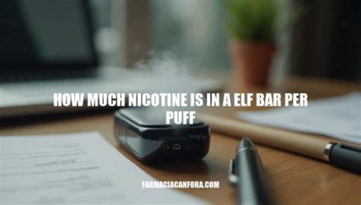 How much nicotine is in a Elf Bar 600?