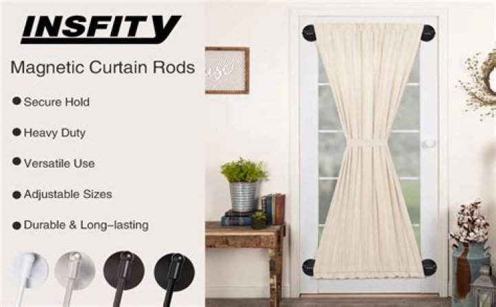 How much weight will a magnetic curtain rod hold?