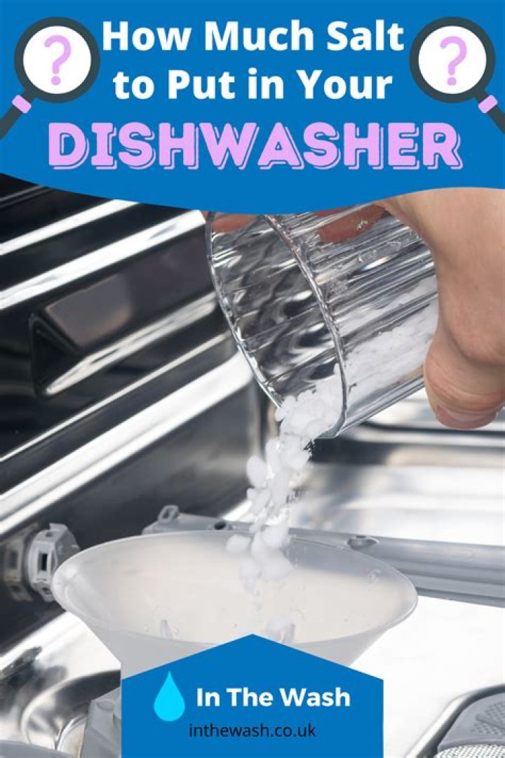 How often should you put salt in a dishwasher?