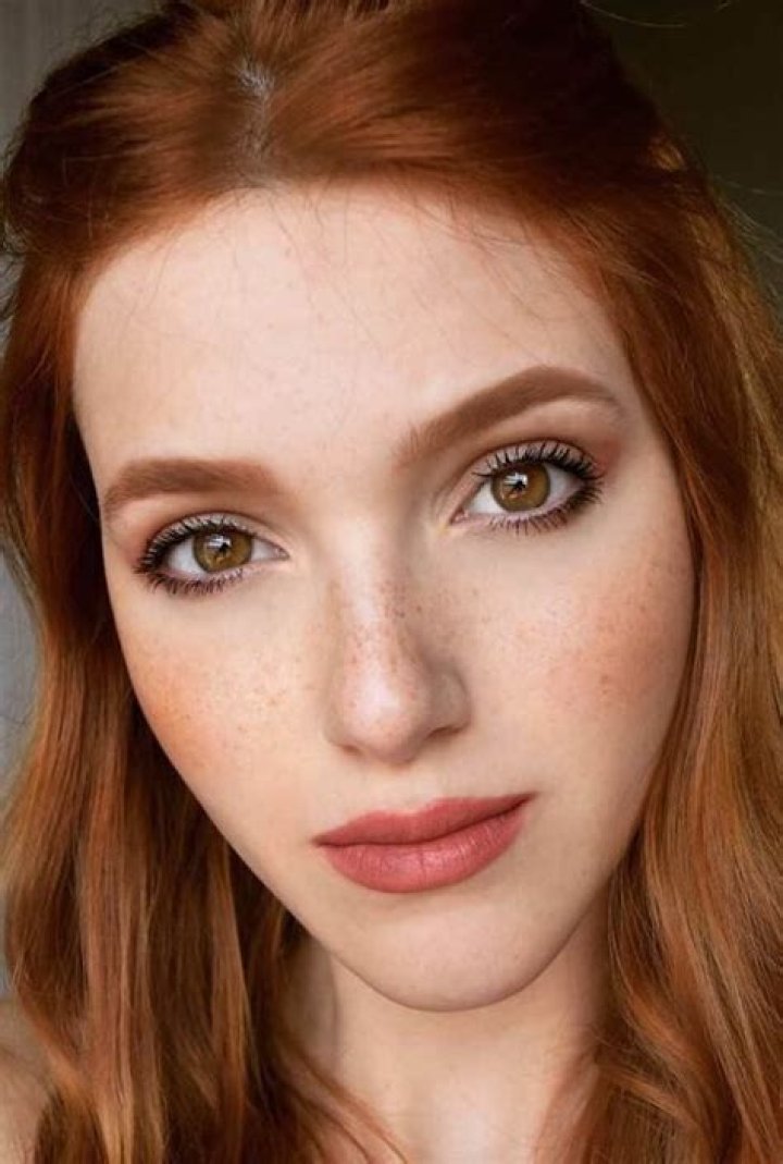 How rare are redheads with brown eyes?