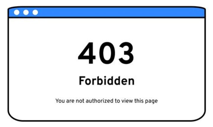 Is 403 Forbidden bad?