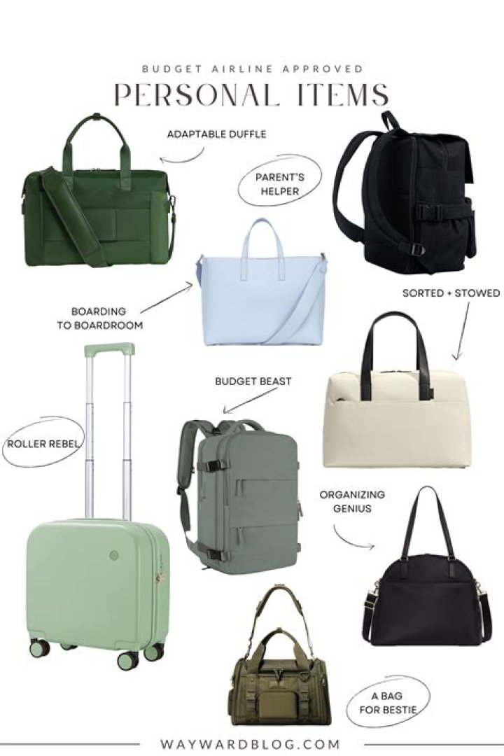 Is a diaper bag considered a personal item spirit?