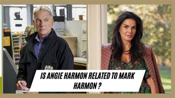 Is Angie Harmon related to Mark Harmon the actor?