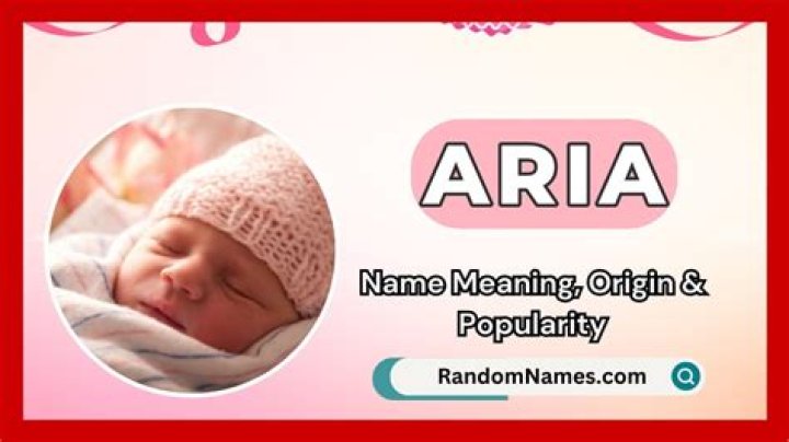 Is Aria a nice name?