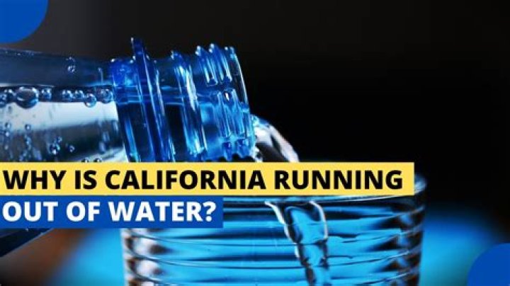 Is California running out of water?