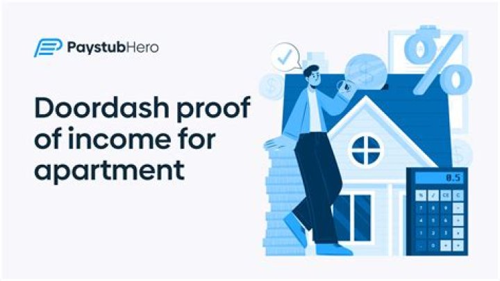 Is Doordash proof of income?