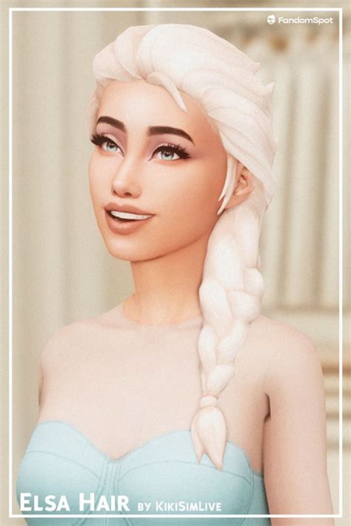 Is Elsa's hair white or blonde?
