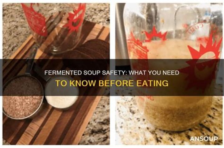 Is fermented soup safe to eat?