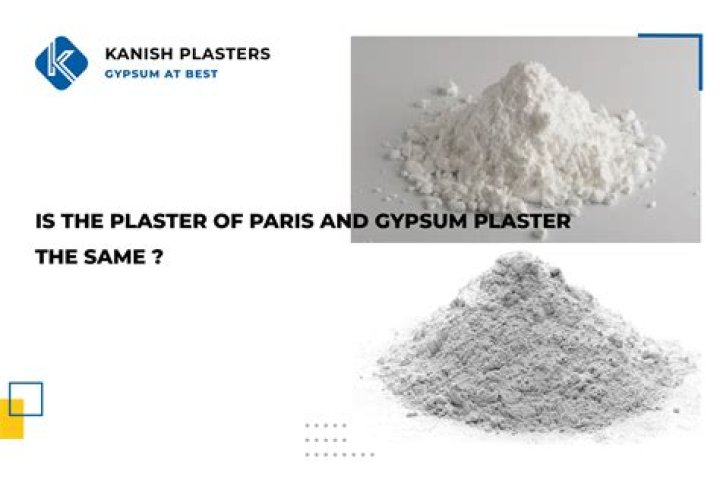 Is gypsum the same as plaster of Paris?
