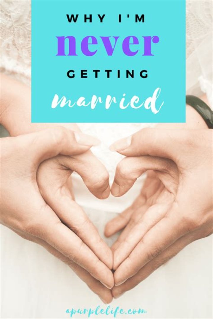 Is it OK never to get married?