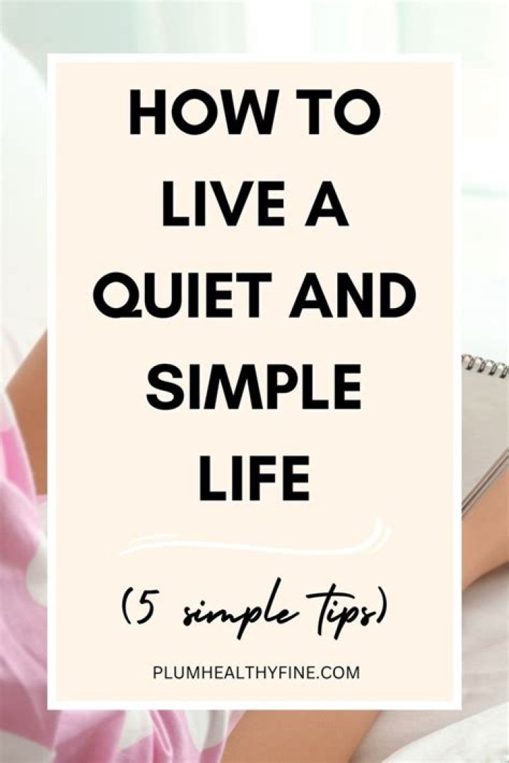 Is it OK to live a quiet life?