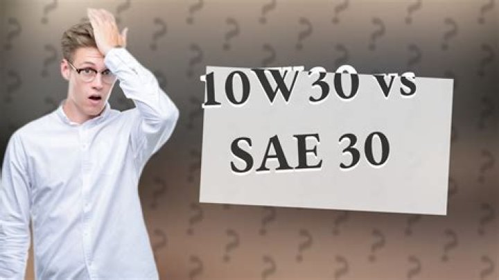 Is it OK to use 10w30 instead of SAE 30?