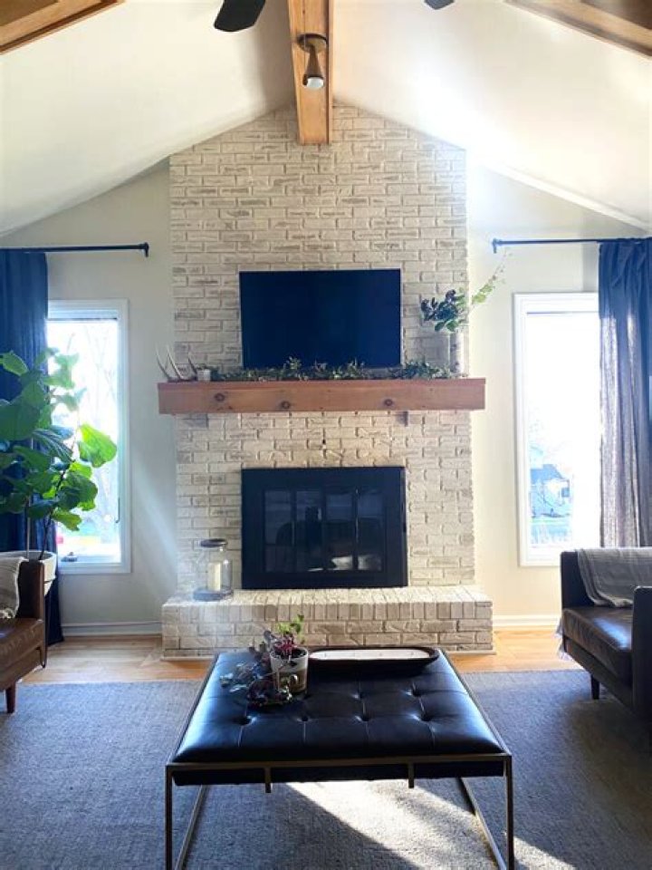 Is it safe to mount TV on brick fireplace?