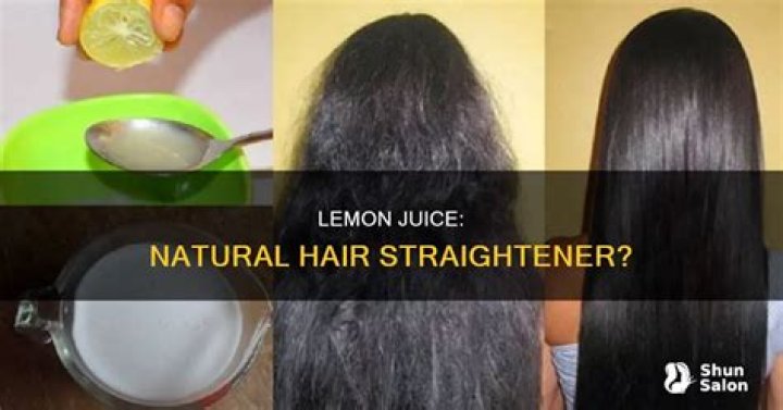 Is lemon juice damaging to hair?