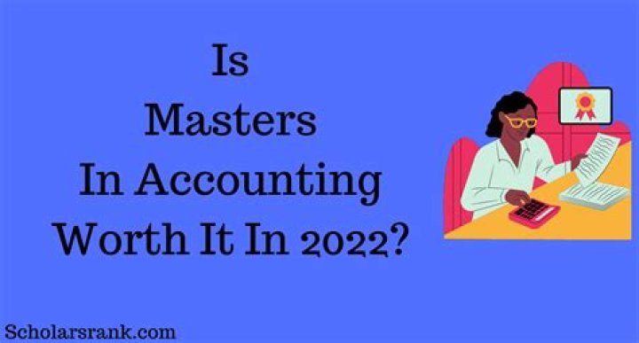 Is Masters in accounting worth it?