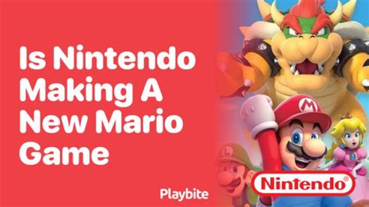 Is Nintendo making a new Mario game?
