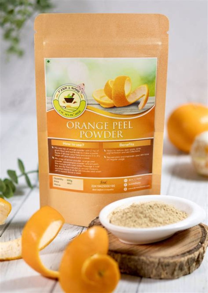 Is orange peel powder edible?