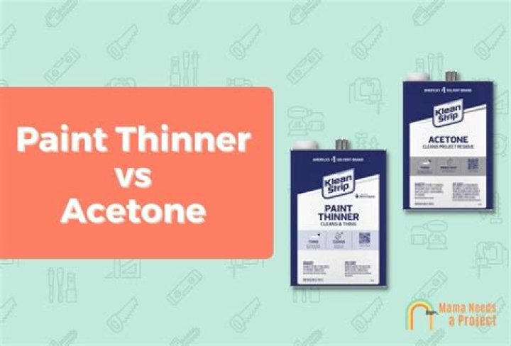 Is paint thinner and acetone the same thing?