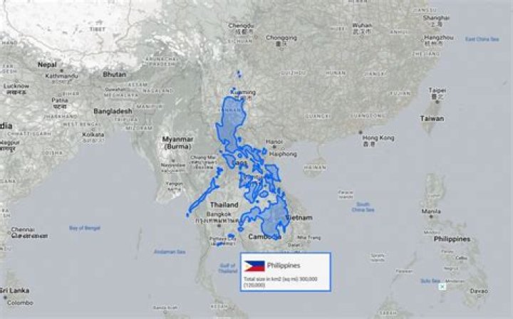 Is Philippines bigger than United Kingdom?