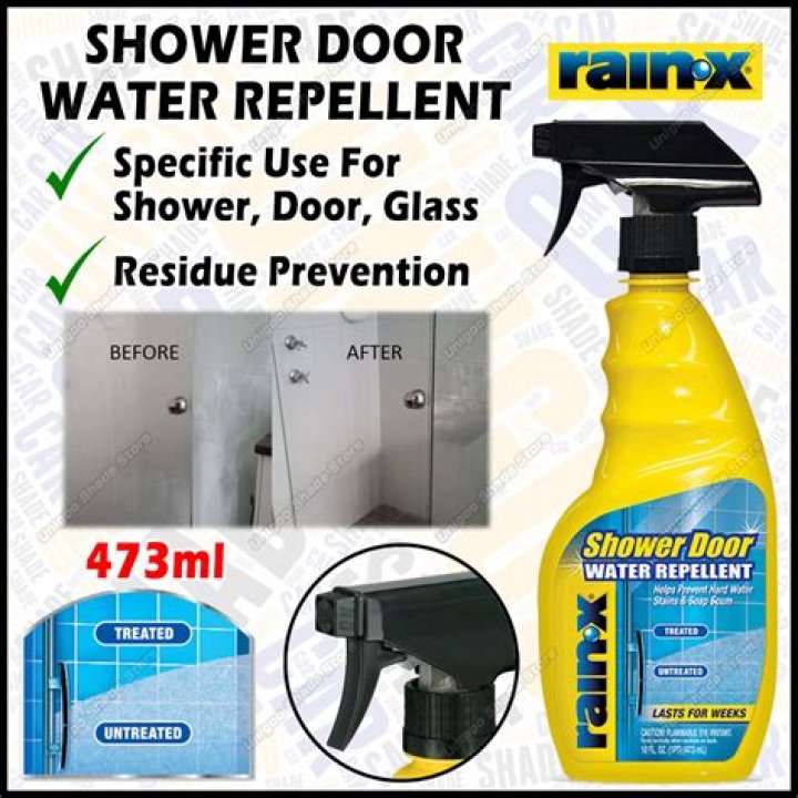 Is Rainx safe for glass shower doors?