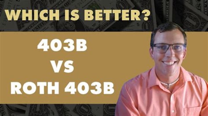 Is Roth or 403b better?