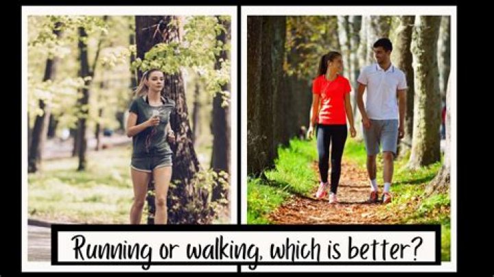 Is running better than walking?
