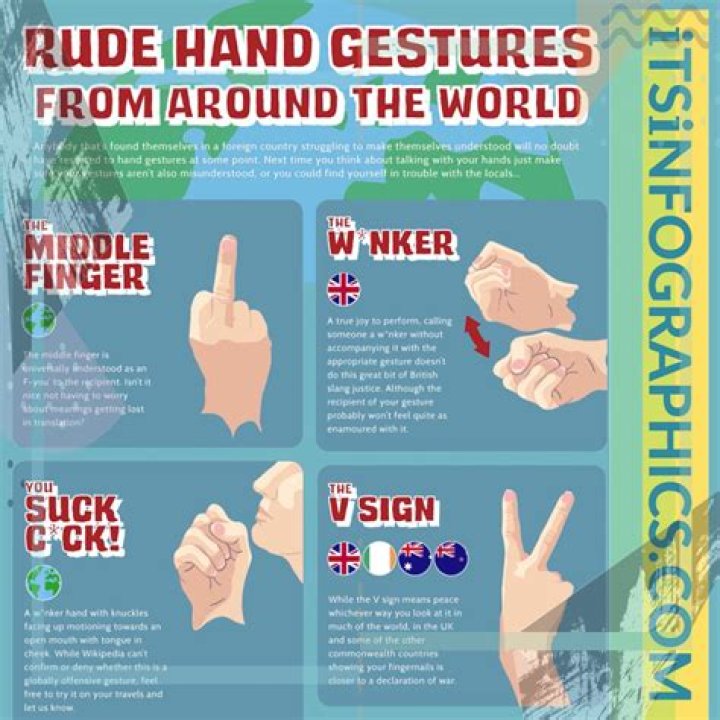 Is the middle finger rude in Russia?