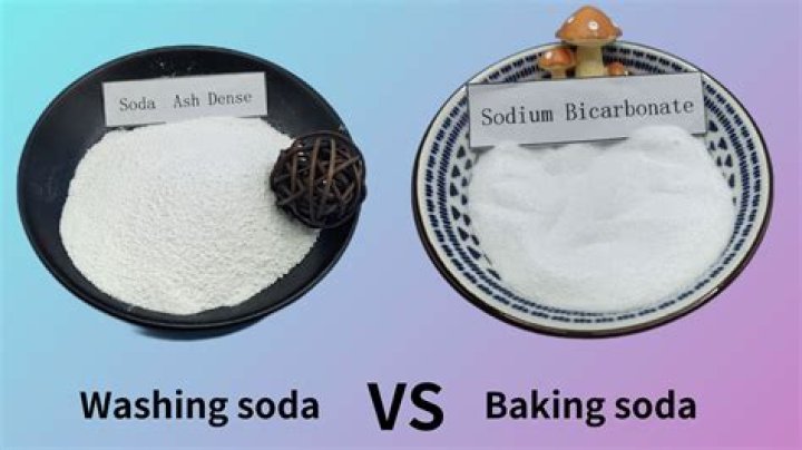 Is there a difference between baking soda and washing soda?