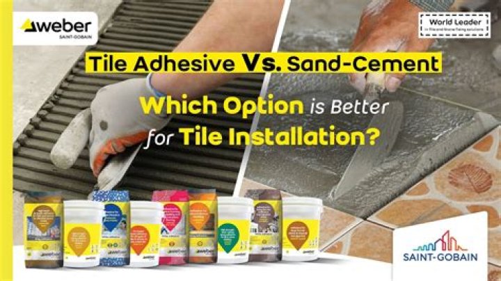 Is tile adhesive cement based?