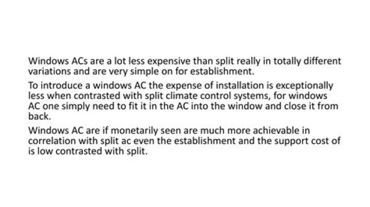 Is window AC better than split AC?