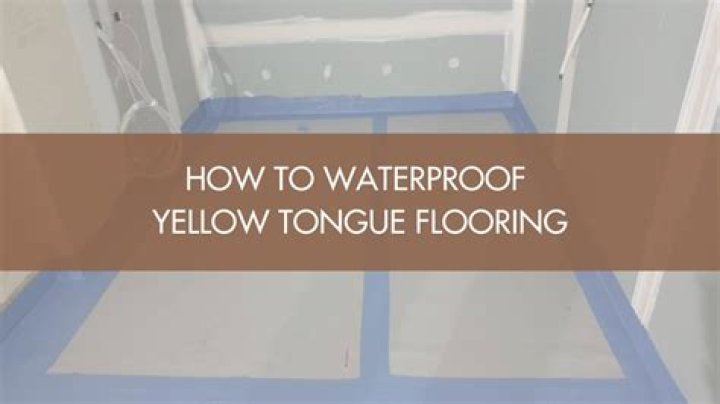 Is yellow tongue waterproof?
