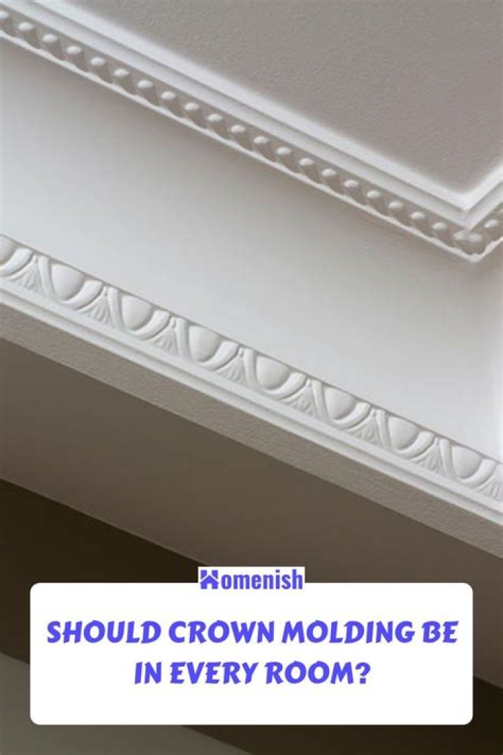 Should crown molding touch the ceiling?