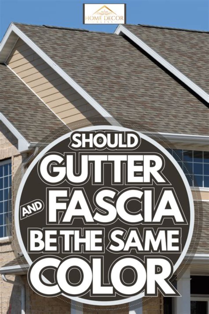 Should fascia be same colour as gutter?