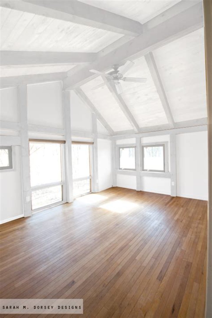 Should I paint my ceiling beams white?