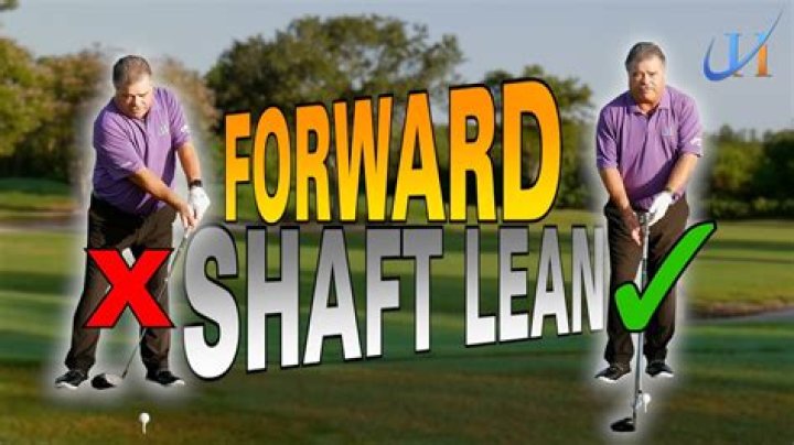 Should you lean forward in golf swing?