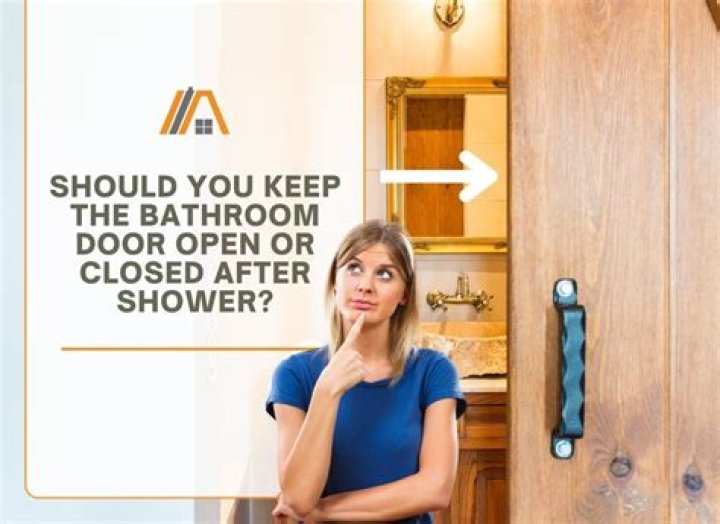 Should you leave shower door open or closed?